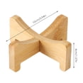 thumbnail image 3 of Cross-shaped Bamboo And Wood Flower Pot Tray Plant Stand Sturdy Folding Shelving Home Office Pets Wooden Stool Riser, 3 of 22