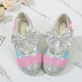 thumbnail image 3 of Girls Glitter Bowknot Ballet Mary Jane Flat School Dance Party Casual Dress Shoes, 3 of 7