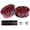 Black and red, variant on HOMEIORA 2 Pcs Bicycle Handlebar Tape Bicycle Handle Bar Tape Wraps with 2 Bar Plugs Cycling Handle Wraps for Mountain Bike Road Bike - Black
