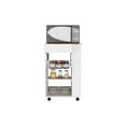 thumbnail image 3 of Treevol Furniture, Kitchen Cart Sonex, Length: 14.5", Four Casters, White / Light Oak Finish, 3 of 6
