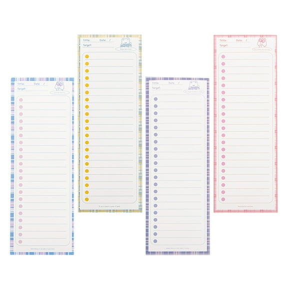 4 Pcs Grid Notebook Memo Pad Memo Paper Teacher Notepad Office 25.6X9.1X0.1CM