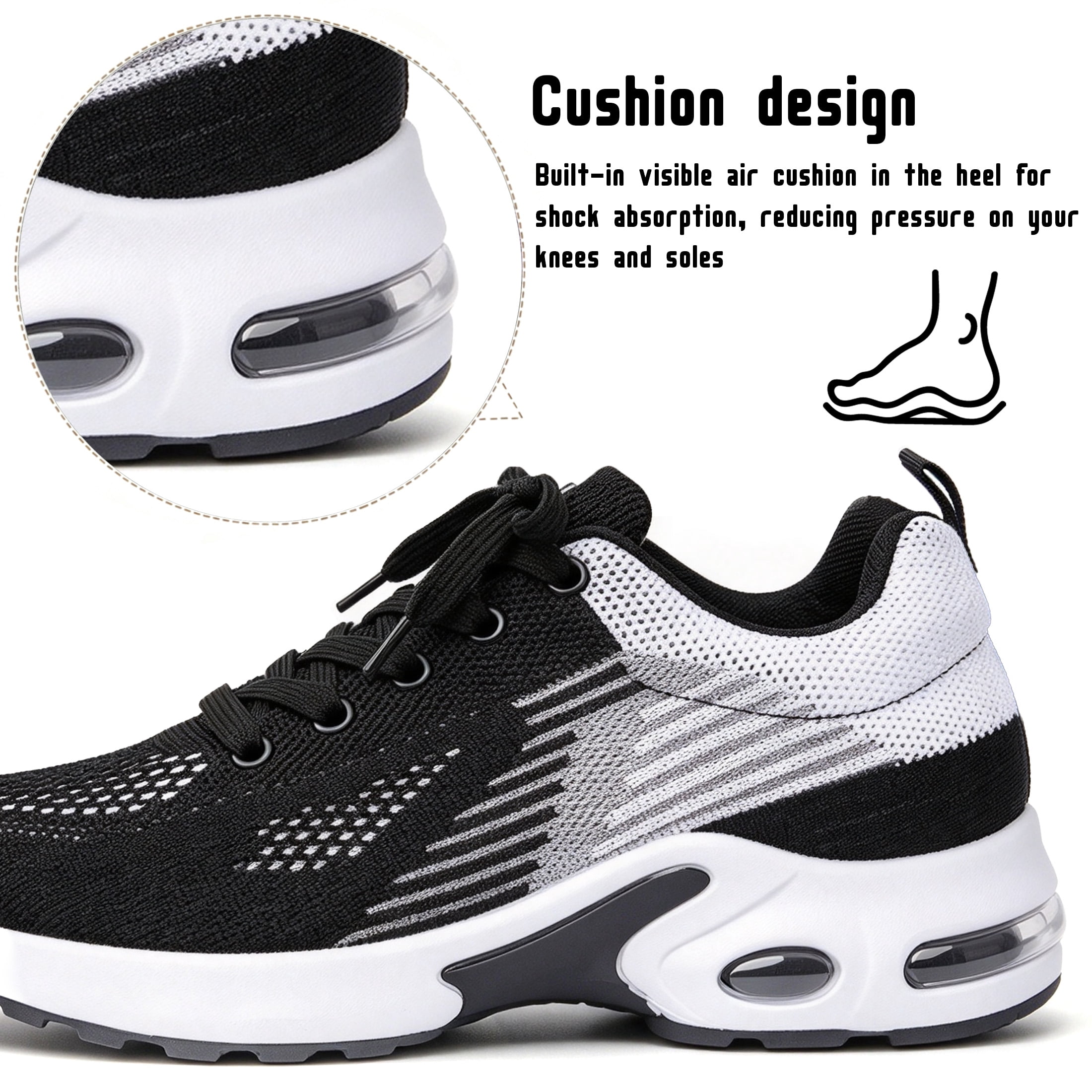 BERANMEY Comfort Sneaker for Women Casual Womens Walking Shoes Lightweight Breathable Mesh Air Cushion Sneakers