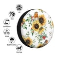 thumbnail image 5 of Balery Sunflowers Leaves And Birdstire Cover Waterproof Dust-Proof, Universal Spare Wheel Tire Cover For Trailer, Rv, Suv Truck And Vehicle Camper Accessories-17 Inch, 5 of 9