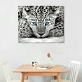 thumbnail image 3 of EastSmooth  Cheetah Blue Eyes Leopard Animal Black and White Abstract Poster Canvas Print Wall Art Paintings Poster Pictures For Living Room Home Decor, 3 of 5