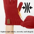 thumbnail image 6 of Men's Winter Gloves, Wool Knit Touchscreen Gloves with Fleece Lining, 2-pack Thermal Cold Weather Gloves for Men, Stretch Fit & Windproof Warmth for Outdoor Activities & Daily Commute, 6 of 6