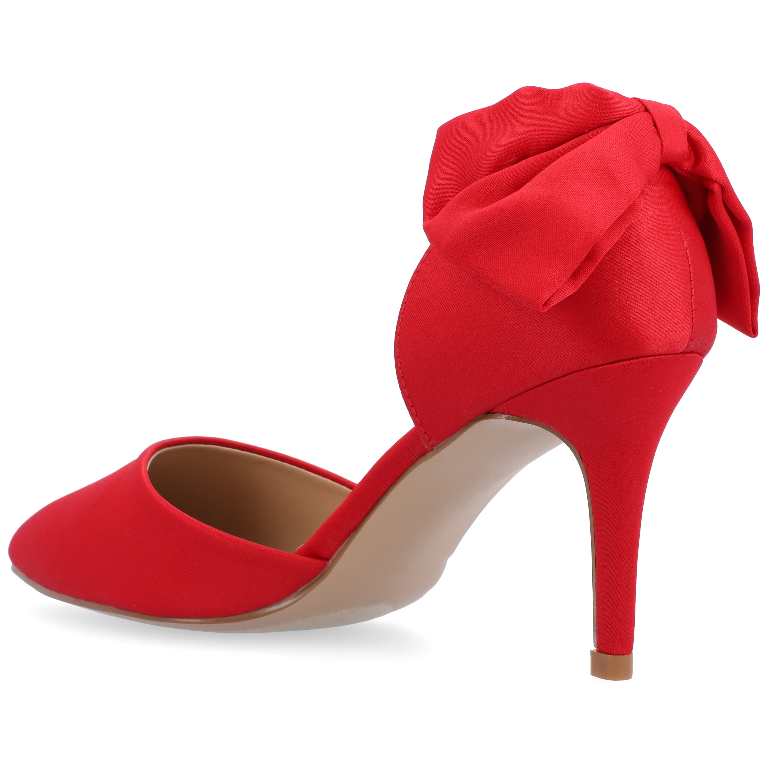 Journee Womens Tanzi Pointed Toe Mid Heel Evening Pumps