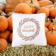 thumbnail image 5 of Happy Harvest Embroidered Fall Small/Petite Accent Pillow, 10" x 10", 5 of 7