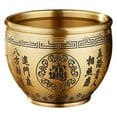 thumbnail image 1 of Cuenco del tesoro Feng Shui, adorno de mesa, artesanía, durabilidad, cuenco decorativo, de fortuna de latón para estante, oficina, sala de estar Estilo C, 1 of 8