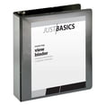 thumbnail image 4 of Just Basics Basic Round-Ring View Binder, 2" Rings, 61% Recycled, Black, 4 of 6