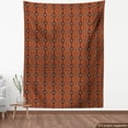 thumbnail image 4 of Ambesonne Ethnic Fabric by the Yard Upholstery, Vertical Tribal Ornament Art, 10 Yards, Redwood and Dark Brown, 4 of 5