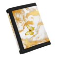 thumbnail image 2 of Psesaysky Yellow Butterfly Marble Decoration Wear-Resistant Trifold Card Wallet, Stretch Polyester Tri-Fold Wallets Purse Slim Children Wallets for Sports Holiday, 2 of 6