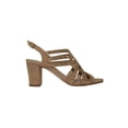 thumbnail image 2 of SANDALIAS DE VESTIR Y FIESTA TACONES LEON DAMA MUJER GAMUZA CAFE CAMEL 011906 LEON  011906p, 2 of 3