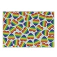 thumbnail image 1 of Pride Cutting Board, Heart Shapes in LGBT Colors Striped Design with Homosexuality Liberation Theme, Decorative Tempered Glass Cutting and Serving Board, Small Size, Multicolor, by Ambesonne, 1 of 1