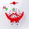 thumbnail image 5 of Conjuntos de ropa de manga larga con bordado de árbol de dibujos animados para niñas y bebés de Navidad, mamelucos y falda, ropa infantil para bebés, 5 of 5