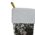 thumbnail image 5 of Northlight 22.75" Gold and Silver Reversible Sequined Christmas Stocking, 5 of 5