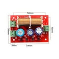 thumbnail image 4 of 2-Pack DIY Adjustable 400W 2-Way Speaker Crossover Boards with 3-Band (Treble/Midrange/Bass) Control, 2-16 Ohm Impedance Compatibility, Red PCB Construction, Full-Range/Mid/Bass Enhancement Options, 4 of 6