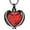 Black-Red, variant on Heart Urn Necklace for Ashes Cremation Angel Wings Heart Urn Necklaces Ashes Urn Jewelry for Women Men with Birthstone Mini Keepsake Urn Memorial Ash Jewelry