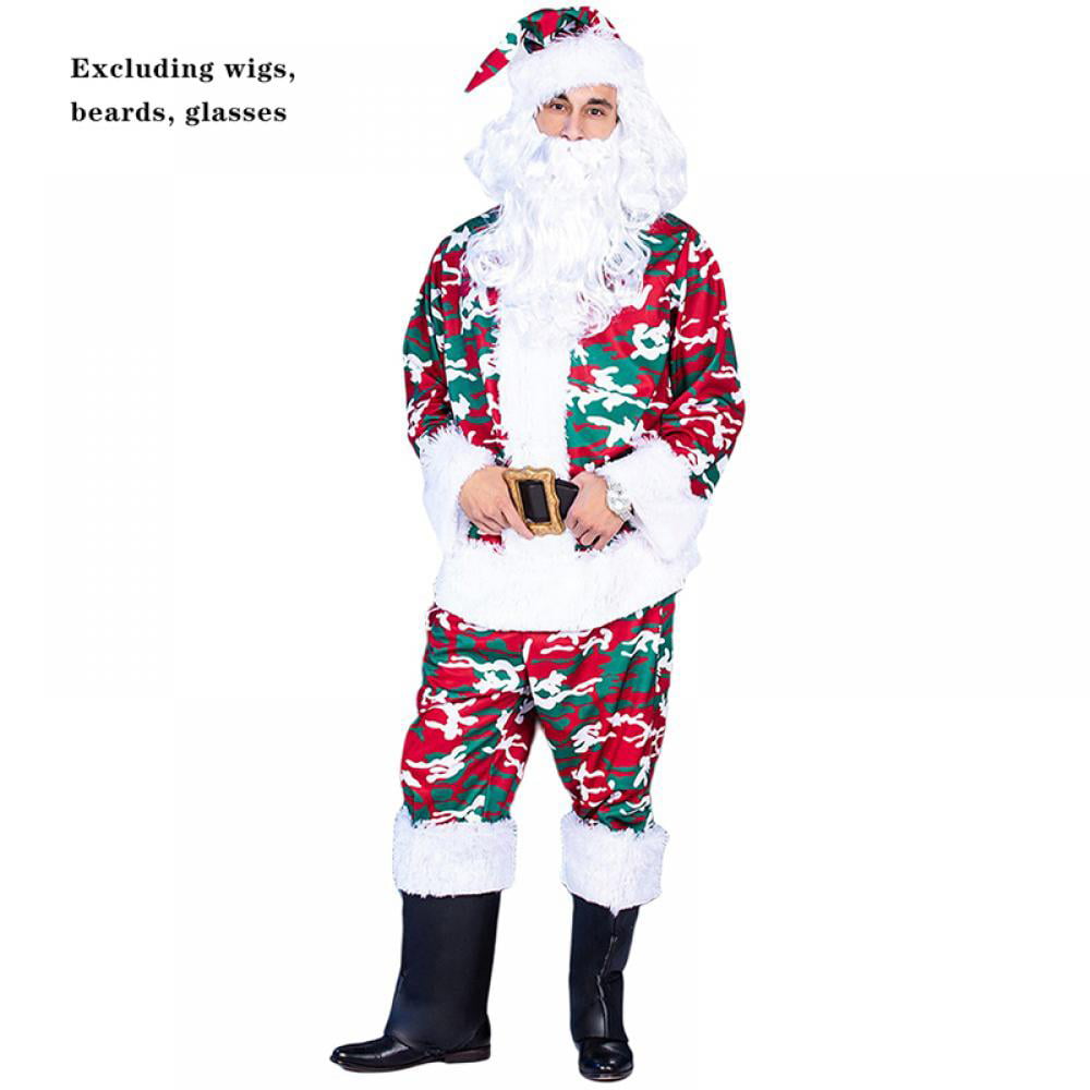 Women Christmas Bodysuit Mrs Santa Claus Cosplay Costume Catsuit with Apron Hat