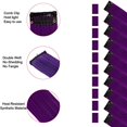 thumbnail image 2 of 20 Inch Colored Clip in Hair Extensions 10pcs Straight Hair Synthetic Hairpieces for Party Highlight Purple, 2 of 6