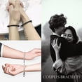 thumbnail image 3 of JM Pulsera magnética para parejas (amor negro y rosa), pulsera de relación de pareja como regalo de pareja para novio o novia, esposa y su amante, 2 pulseras de pareja a juego con colgantes de amor JM JM, 3 of 5