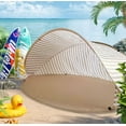 thumbnail image 4 of PONPRNGY Beach Tent for 2-3 Person - Easy Setup and Portable Beach Shade Sun Shelter Canopy with UPF 50+ UV Protection Family Size, 4 of 6
