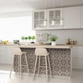thumbnail image 6 of Mi Alma Retro Brown Gray Tile Stickers - Removable Vinyl 4x4, 24 pcs, 6 of 10