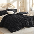 thumbnail image 2 of Juego de funda de edredón Bedsure Boho Queen Size con bordado negro, 2 of 7