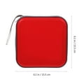 thumbnail image 2 of Miangastore 40 Capacity DVD Plastic Case Portable Zipper CD Storage Case Holder Disc Bag, 2 of 8