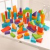 KidKraft 63340 Wooden Block Set, Bright Colors - 60 Piece