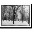 thumbnail image 2 of Historic Framed Print, [Front view of main campus buildings in snow, W&L Univ., Lexington, Va.], 17-7/8" x 21-7/8", 2 of 9
