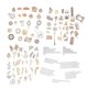 thumbnail image 4 of Scrapbooking Materials Washi Stickers For Journaling And Scrapbooking Multi About 7x7x0.1cm Decorating Journals/Diaries 3 Sets, 4 of 5