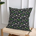 thumbnail image 6 of Throw Pillow Covers, funny Dinosaur eyes Soft Square Pillow Cases with Invisible Zipper for Couch Bed Sofa, Farmhouse Fall Home Decor 16"x16", 6 of 7