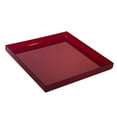 thumbnail image 1 of Mirart Plateau Acrylique Coloré (6 Pouces x 6 Pouces, Rouge Transparent), 1 of 3