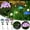 Blue, variant on Solar Hydrangea Flower Lights Outdoor,Waterproof LED Flower Stake Decorative for Lawn Patio,Fairy Light with Adjustable Stems for Pathway,Solar Powered Colorful Flower Decoration for Backyard