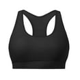 thumbnail image 3 of Womens Push Up Bikini Top Sports Bra Racerback Swim Neck Bathing Suits Padded Crop Swimsuit Tops Black XS, 3 of 4