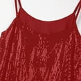 thumbnail image 4 of Lindreshi Tank Tops for Women Clearance Women's Summer Sexy Sequin Suspender Vest Sleeveless Tops, 4 of 8