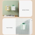 thumbnail image 3 of Yuarrent Estante sin perforaciones para cocina, cesta de almacenamiento de plástico hueca, caja decorativa, soporte adhesivo montado en la Almacenamiento y organización del hogar Verde, 3 of 6