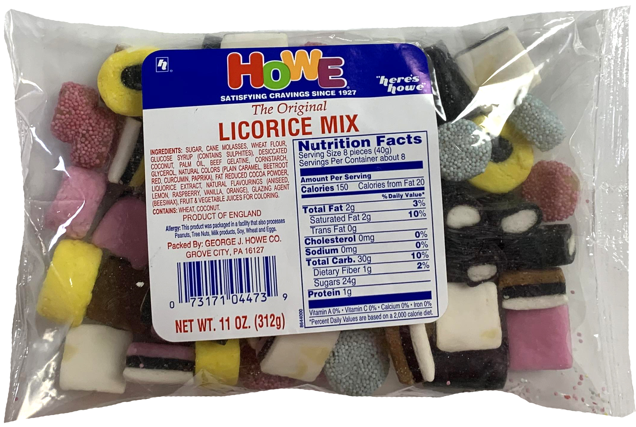 Howe Licorice Mix, 11 oz