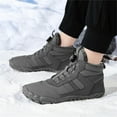 thumbnail image 4 of YOURDIARY Men's Women's Snow Boots Waterproof Winter Wide Width Warm Faux Fur Lined Hiking Boots, 4 of 7