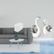 thumbnail image 2 of Caja de almacenamiento de papel higiénico con forma de cisne acrílico, dispensador moderno de toallas de papel, soporte de pañuelos de pared, decoraci, 2 of 8