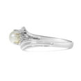 thumbnail image 4 of 10k White Gold Freshwater Cultured Pearl And Diamond Ring, 4 of 8