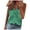 Green, variant on Casual Tops for Women Solid Color Ruffle Collar Sleeveless Shirts Trendy V Neck Soft Ruffle Tshirt Loose Comfy for Work