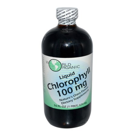 WORLD ORGANIC Liquid Chlorophyll 100mg Mullberry 16