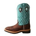 thumbnail image 3 of TWISTED X Men's Lite Cowboy Workboot, Color: Brown Distressed/Turquoise, Size: 9.5, Width: EE (MLCS021-9.5-EE0, 3 of 5
