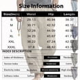 thumbnail image 4 of Linen Pants for Men Elastic High Waist Drawstring Wide Leg Pants Casual Breathable Summer Vacation Beach Trousers, L, 4 of 9