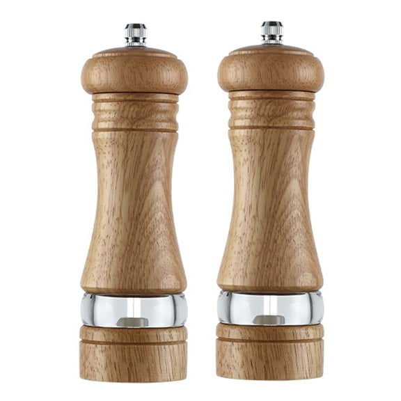 Wood salt and pepper grinder mill set, classic manual salt grinder can be filled with pepper mill