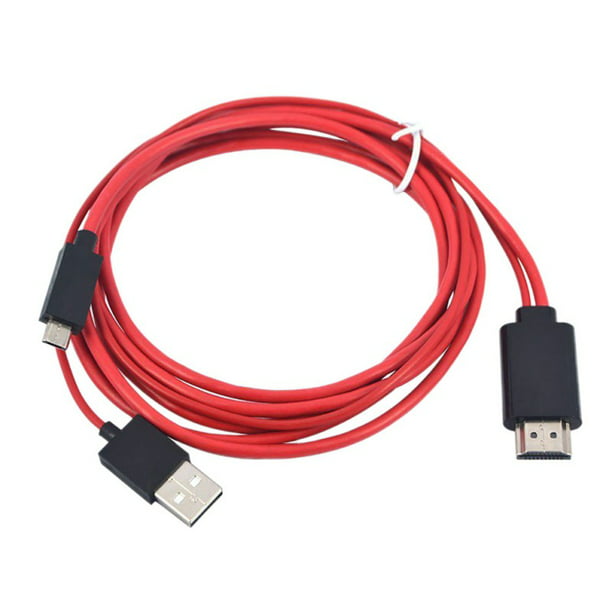 I'm proud plate Rebellion Micro USB to HDMI-Compatible Cable, 5.9ft MHL to HDMI-Compatible Adapter  1080P HD HDTV Mirroring & Charging Cable for Android Smartphones to  TV/Projector/Monitor" - Walmart.com