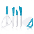 thumbnail image 1 of 5-Piece Craft Tool Set with Plastic and Metal Construction – Includes Spatula, Weeder, Graver, Scraper, and Scissors for Precision Engraving and DIY Projects, Compact 7.8x1x7in Package, 17.6oz Weight, 1 of 7
