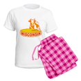 thumbnail image 5 of CafePress - Vintage Wisconsin Cheese Pajamas - Women's Short Sleeve Print T-Shirt and Pants Light Cotton Pajama Set, 5 of 7