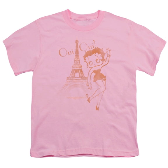 Betty Boop - Oui Oui - Youth Short Sleeve Shirt - X-Large